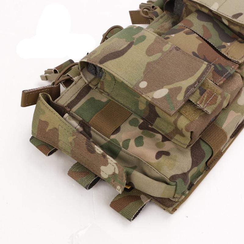 Hunting MK5 Tactical Chest Rig MOLLE Front Panel With Triple 5.56 Magazine  Pouch